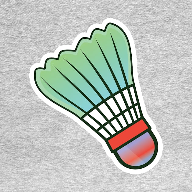 Shuttlecocks splash badminton vector, Badminton logo sticker design and Badminton Championship logo sticker design. by AlviStudio